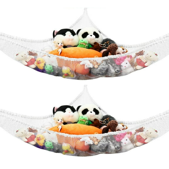 Everso 2X Large Soft Toy Hammock Mesh Net Teddy Bear Storage Baby Child Bedroom Nursery