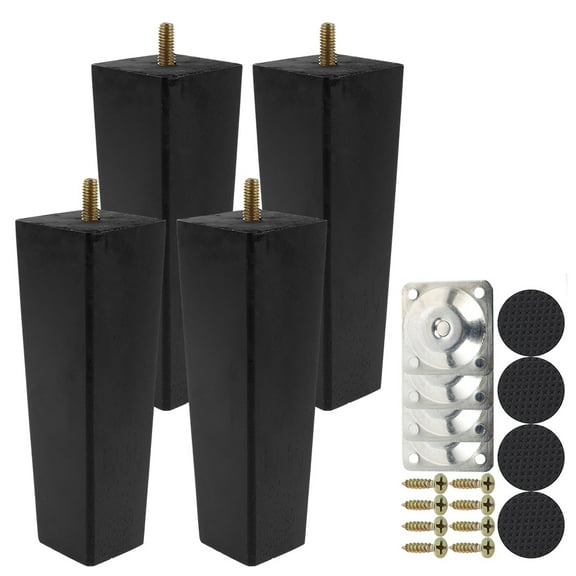 Everso 4x Wooden Furniture Square Tapered 2' 4' 6' Feet Legs Bed Stools Sofa Chair