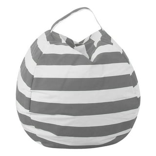  Stuffed Animal Storage Beanbag Cover - 55 Extra Large Bean Bag  Chair, Stripe Lavender by Loungie : Home & Kitchen