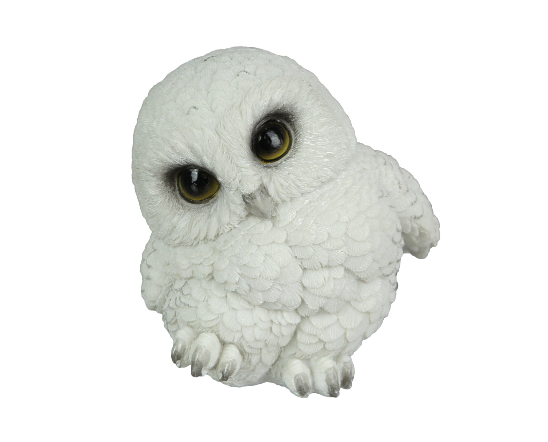 Everspring Adorable Big Eyed White Baby Snowy Owl Mini Statue 4.75 inches High - image 1 of 4