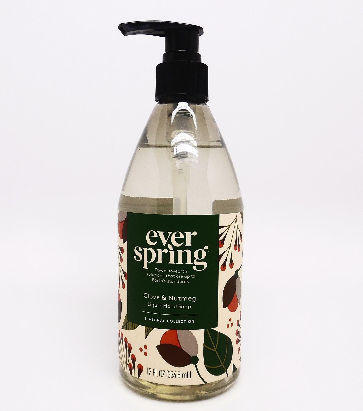 Everspring Seasonal Collection Liquid Hand Soap Clove & Nutmeg 12