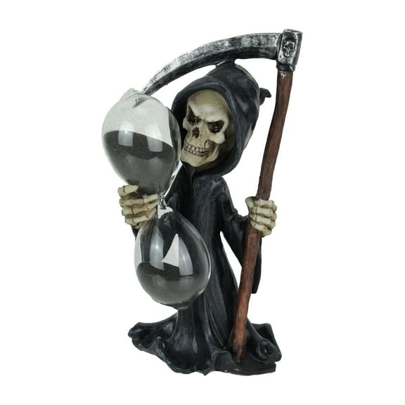 Everspring Time's Up! Gothic Grim Reaper Decorative Statue With Hourglass Sand Timer