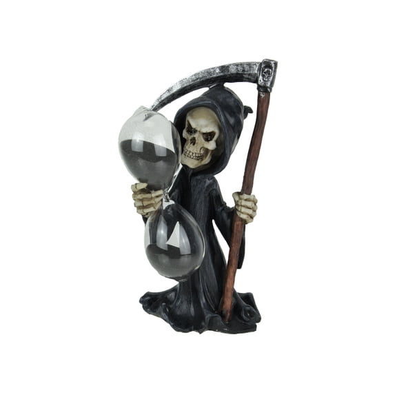 Everspring Time's Up! Gothic Grim Reaper Decorative Statue With Hourglass Sand Timer