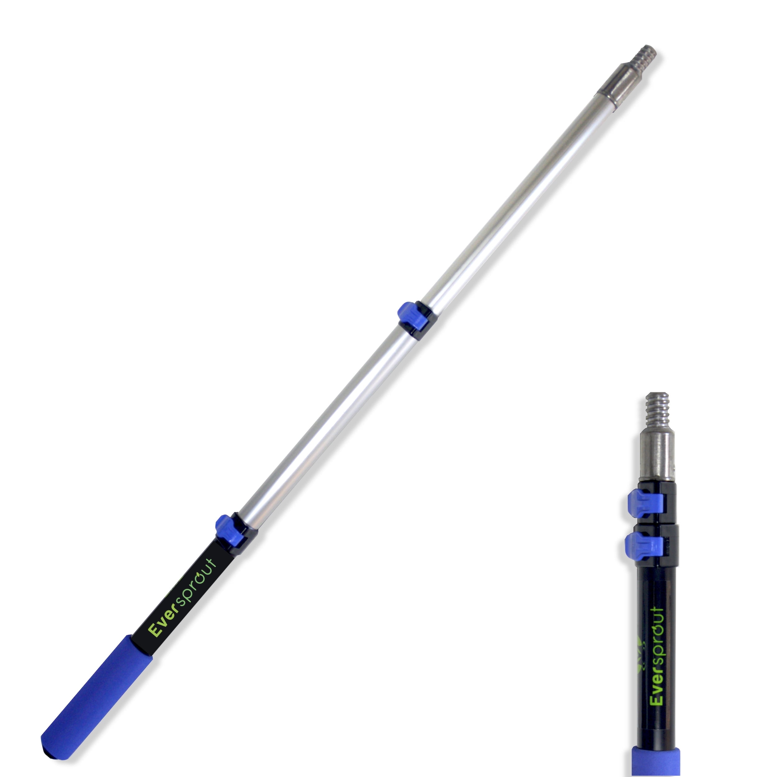 Eversprout 1.5 to 3 ft Lightweight Telescopic Extension Pole with Durable Metal Tip