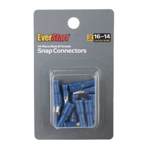 EverStart 14-Piece Male and Female Snap Wire Connectors for 16-14 AWG