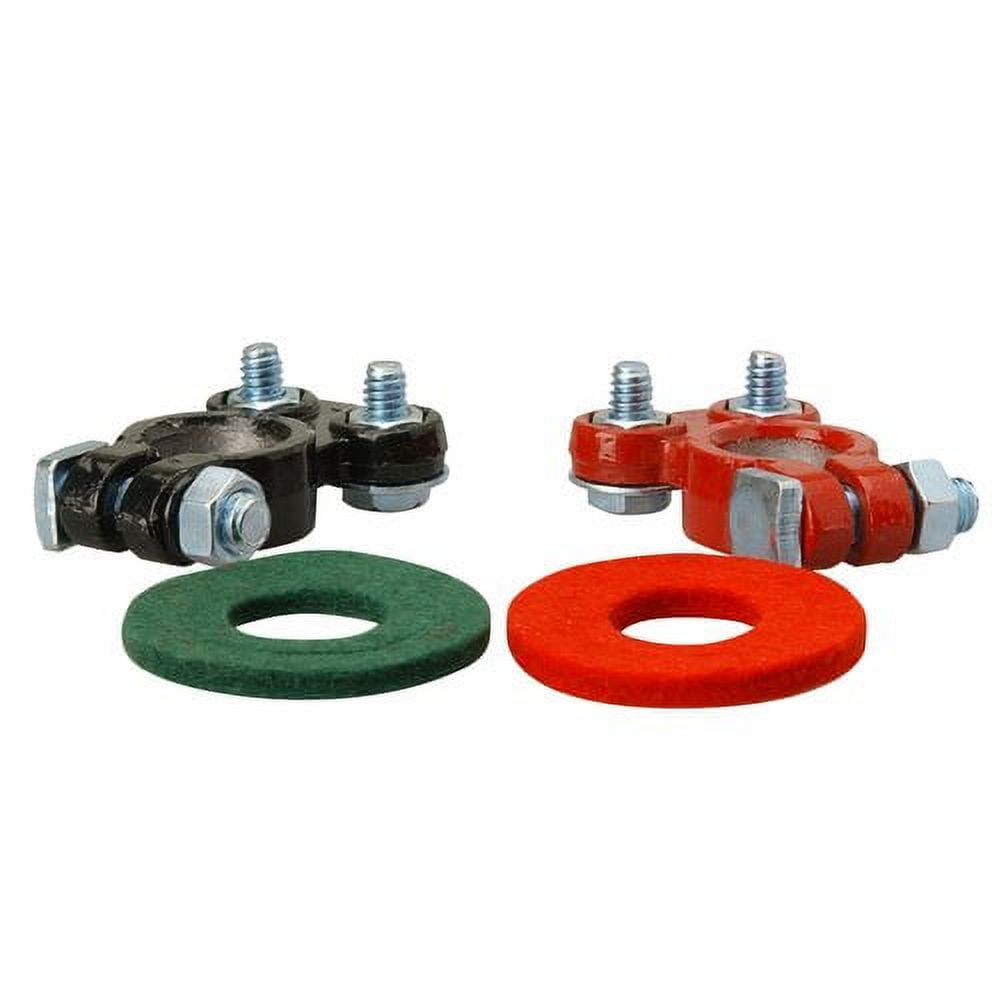 Everstart 903C-2W Epoxy Coated Automotive Red and Black 6-12-Volt