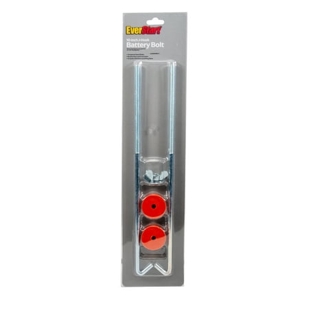 Everstart 966-10W 10-Inch J-Hook Battery Bolt, Tempered Steel