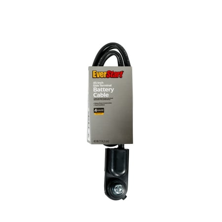 Everstart LFST45-4WM 4-Gauge Side Terminal Battery Cable, 45-Inches
