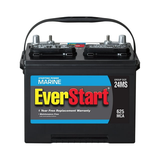 Everstart Marine 24MS Marine Starting Battery 12 Volt 625 MCA