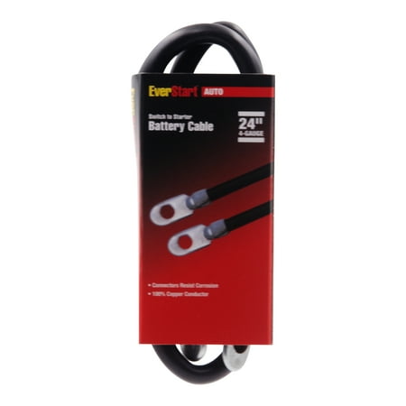 Everstart SS24-4-77 4-Gauge Switch to Starter Battery Cable, 24-Inches