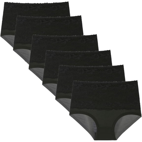 Eversure Leak Proof Underwear For Women,Ladies Underwear With Incontinence Comfortable for Women 55+ (6Pcs-C, XXX-Large)