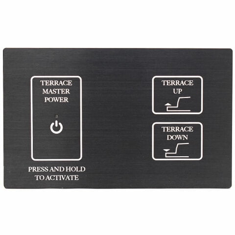 Everswitch Boat Capacitive Terrace Control Panel | Anodized Black