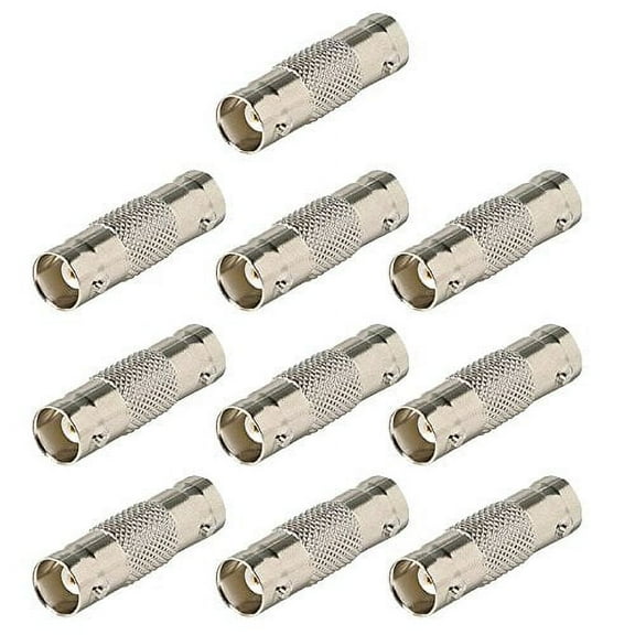 Evertech 10 Pcs BNC Female to BNC Female Coupler Cable Converter Adapter