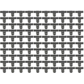 Evertech 100 Pcs BNC Male to Female Adapter Security CCTV camera Video Splitter T Connector