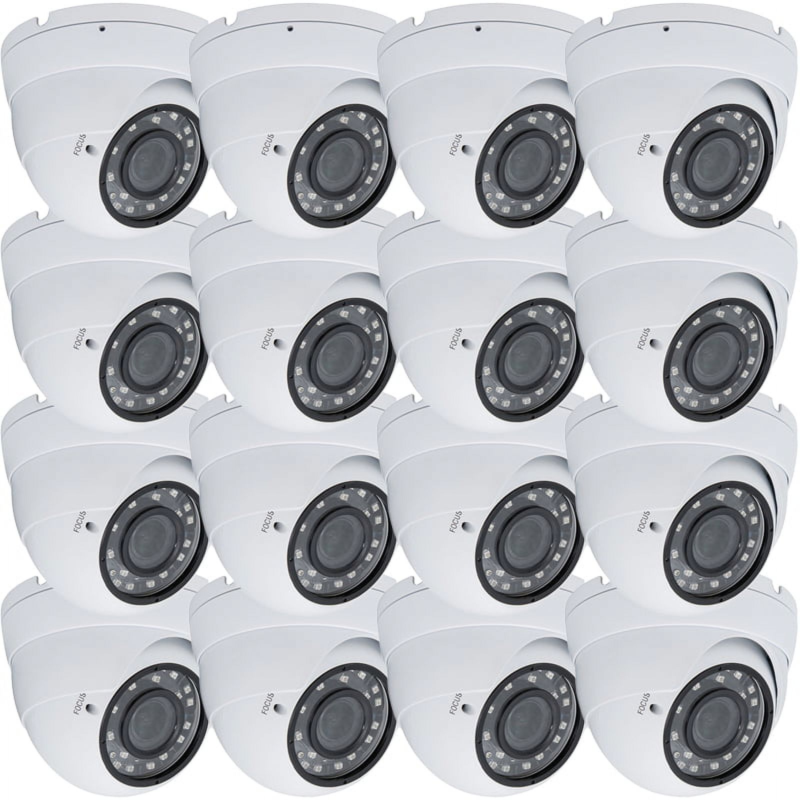 Evertech 1080P High Resolution Indoor Outdoor Security Surveillance Camera Adjustable Vari-Focal Lens 4in1 AHD TVI CVI and Analog Camera - Pack of 16 - image 1 of 6