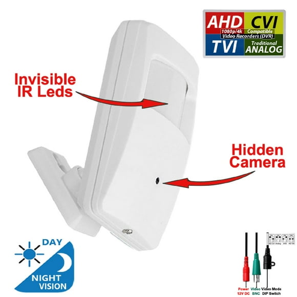 Evertech 1080p HD CVI TVI AHD Analog Wide Angle Pinhole Lens Indoor Security Camera with Night Vision