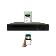 Evertech 16 Channel DVR H.265 AHD TVI CVI Analog Security Camera Digital Video Recorder 2TB Recording Storage