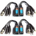 thumbnail image 1 of Evertech 2 Pairs of 8MP 8 Megapixel Mini HD UTP Balun Cat5 Cat6 to BNC Video Baluns Transceiver Passive Video Power and Audio/Data Connector RJ45 Cat5 Cat6 Data Transmitter, 1 of 6