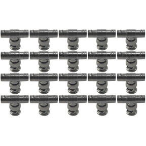 Evertech 20 Pcs BNC Male to Female Adapter Security CCTV camera Video Splitter T Connector