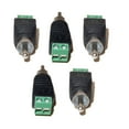 thumbnail image 1 of Evertech 5 Pieces Phono RCA Male Plug to AV, UTP COAX Cat5 Cat6 Cable to AV RCA Male CCTV Camera Screw Terminal Audio Video Balun Connector, 1 of 4