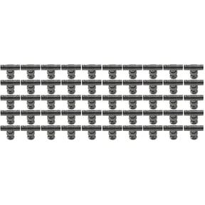 Evertech 50 Pcs BNC Male to Female Adapter Security CCTV camera Video Splitter T Connector