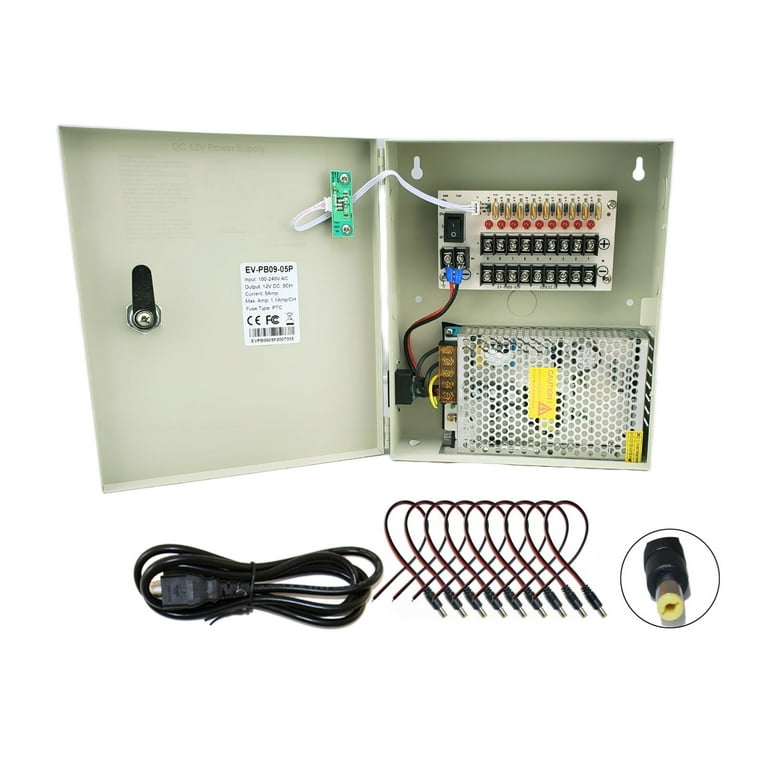 その他 THE OTOGIBANASHI SUPPLY BOX a-M Evertech 8 Channel 12V DC 5A Power Supply Box with Power