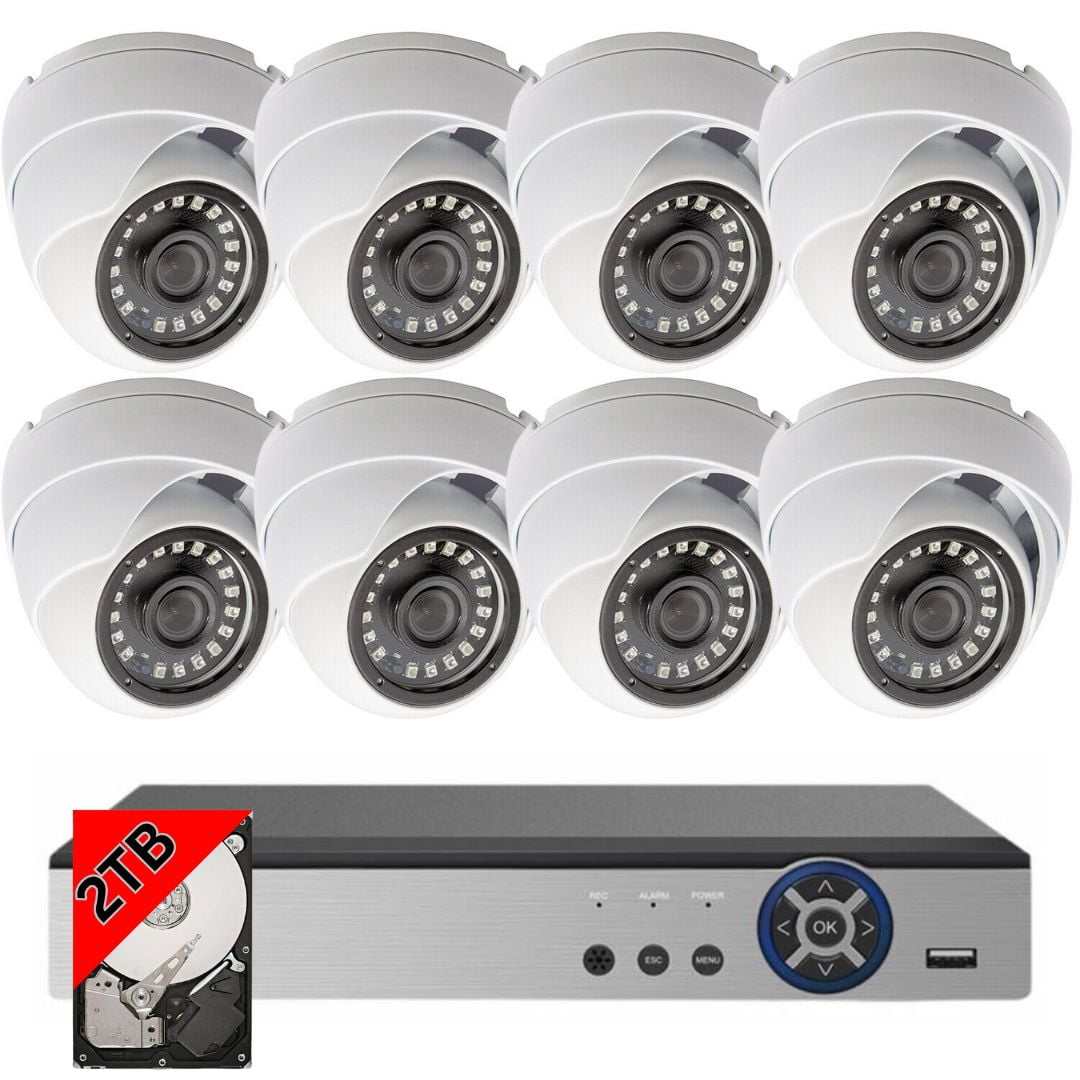 Evertech Channel DVR w/ pcs 1080P HD Night Vision Indoor