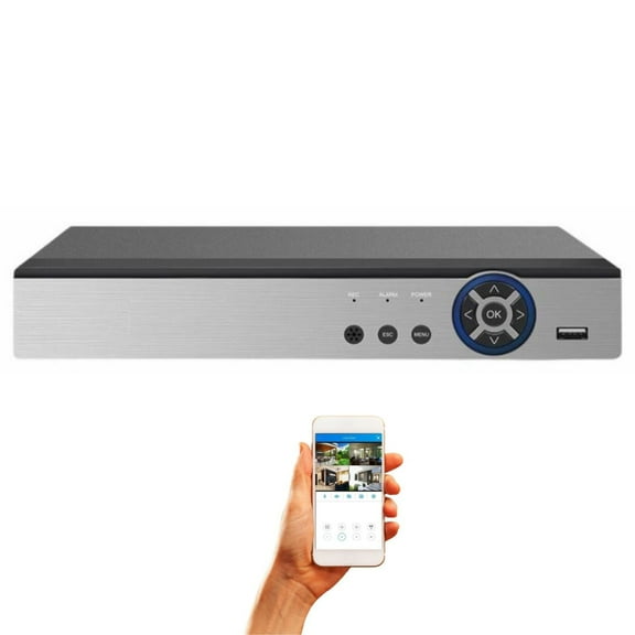 Evertech 8 Channel Digital Video Recorder H.265 HD TVI AHD CVI Analog Home Office Standalone CCTV Security Surveillance DVR (NO HDD Included)