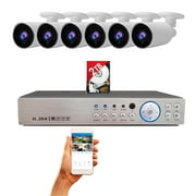 Evertech 8 Channel Security Camera System with 4pcs Indoor Outdoor 1080p HD Bullet Cameras 2TB Hard Drive Easy Remote Access