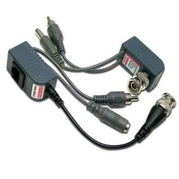 Evertech HD Video Audio Power Balun Compatible with 1080P/720P TVI AHD CVI Analog CCTV Cameras Network Transceiver Connectors CAT5/CAT6 to BNC