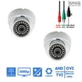 thumbnail image 1 of Evertech Indoor Outdoor Weatherproof Wide Angle 2.8mm Lens 2MP Dome Security Camera 2 Pack, 1 of 6