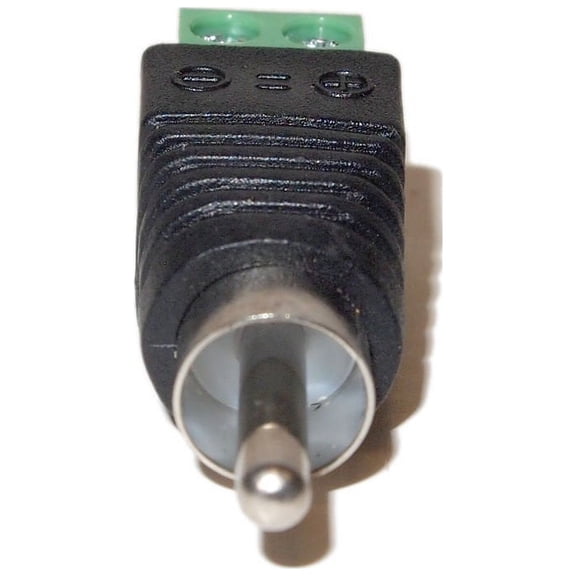 Evertech Phono RCA Male Plug to AV, UTP COAX Cat5 Cat6 Cable to AV RCA Male CCTV Camera Screw Terminal Audio Video Balun Connector