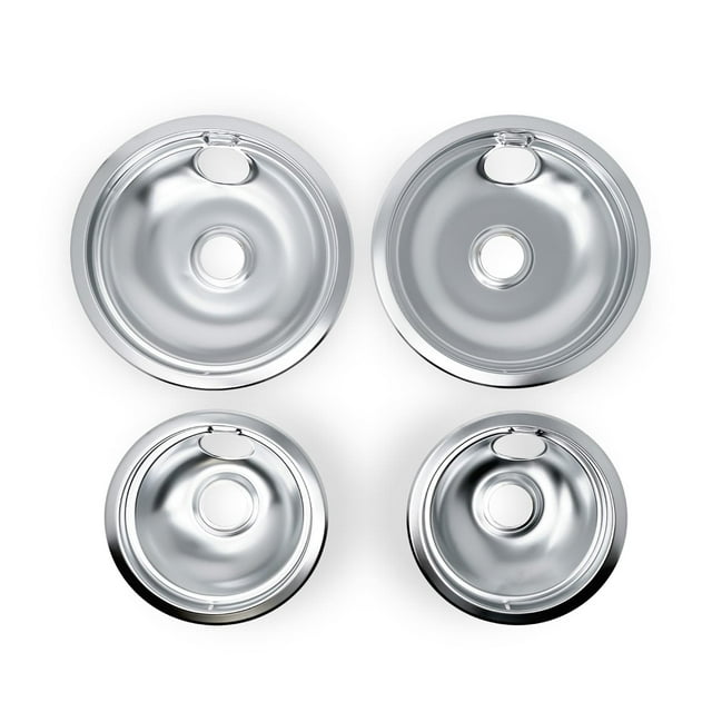 EvertechPRO 4 Pack Stove Drip Pans for Electric Stove Top 2 Small 6