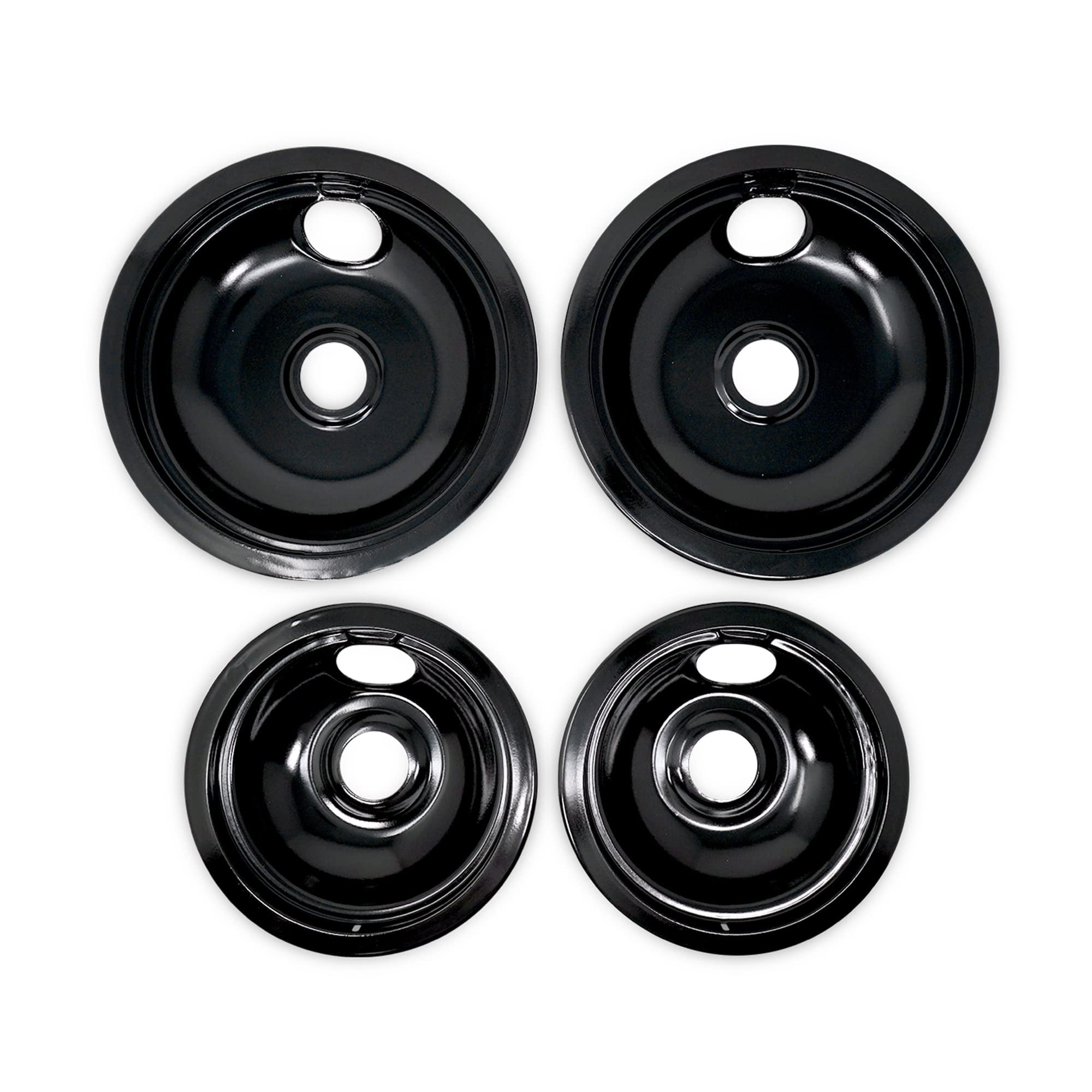 EvertechPRO Electric Stove Drip Pans Set of 4, Universal Fit Burner