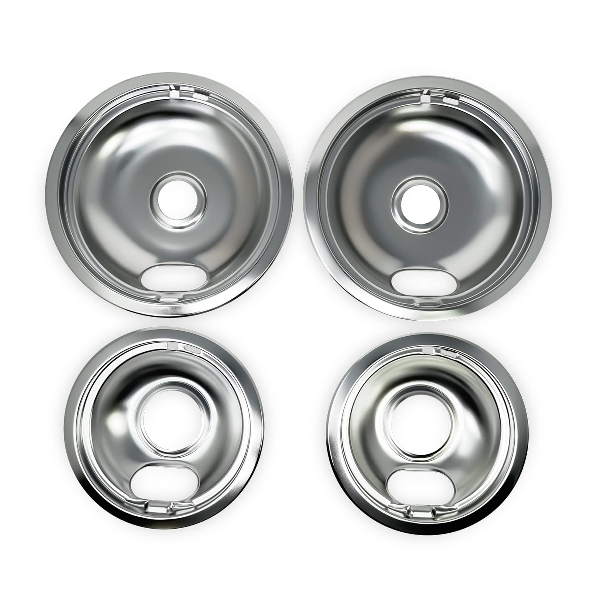 EvertechPRO W10278125 Electric Stove Drip Pans, Pack of 4, Stove Drip