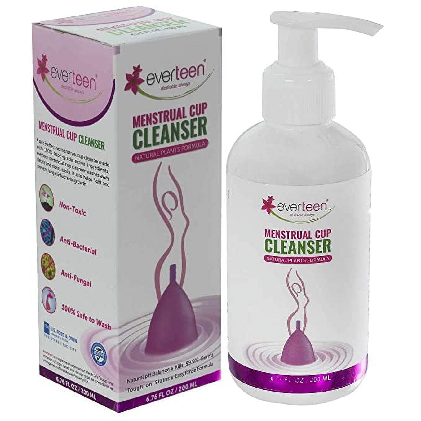 Everteen Menstrual Cup Cleanser With Plants Based Formula for Women - 200 ml