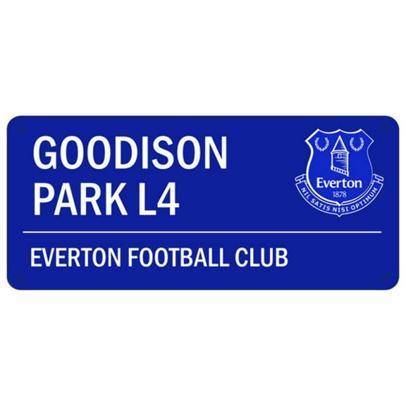 Everton FC Blue Goodison Park Street Sign