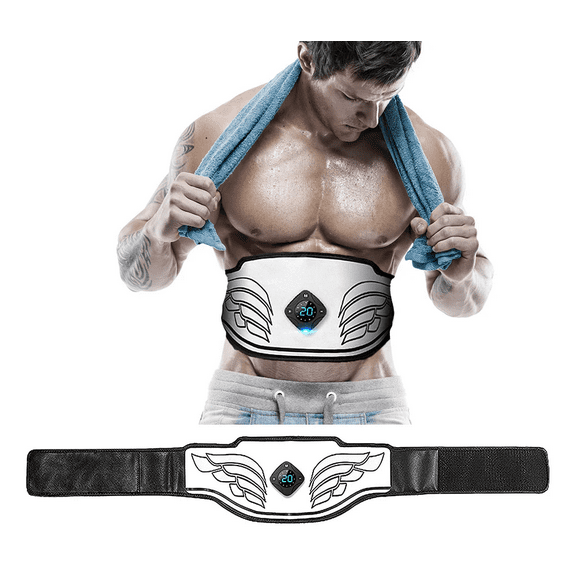 Evertone ABS, Stimulator, USB Rechargeable Portable Fitness Workout Equipment without Gel Pads For Men & Women, Arm, Legs, Home Office, Latest Model 12 modes, 20 Levels of Intesity