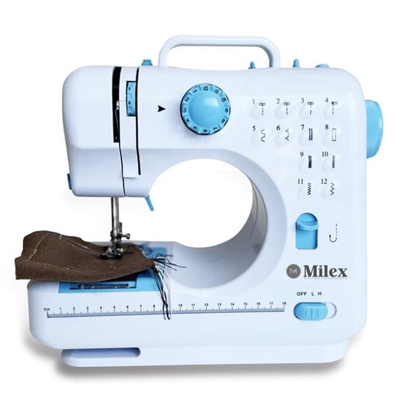 Evertone BK6495 Mini Sewing Machine - Portable Easy Work - Blue