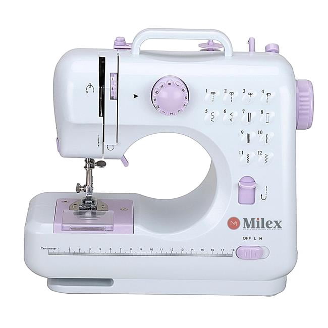 Evertone BK6507 Milex Insta Stitch Mini Sewing Machine with Carrying Case - Blue