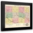 thumbnail image 1 of Everts 13x12 Black Modern Framed Museum Art Print Titled - Chautauqua Kansas - Everts 1887, 1 of 5