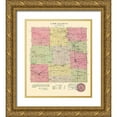 thumbnail image 1 of Everts 15x17 Gold Ornate Wood Framed with Double Matting Museum Art Print Titled - Linn Kansas - Everts 1887, 1 of 4
