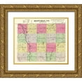 thumbnail image 1 of Everts 17x15 Gold Ornate Wood Framed with Double Matting Museum Art Print Titled - Republic Kansas - Everts 1887, 1 of 4