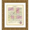 thumbnail image 1 of Everts 20x24 Gold Ornate Wood Framed with Double Matting Museum Art Print Titled - Decatur Kansas - Everts 1887, 1 of 4