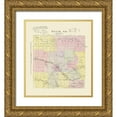 thumbnail image 1 of Everts 26x29 Gold Ornate Wood Framed with Double Matting Museum Art Print Titled - Ellis Kansas - Everts 1887, 1 of 4