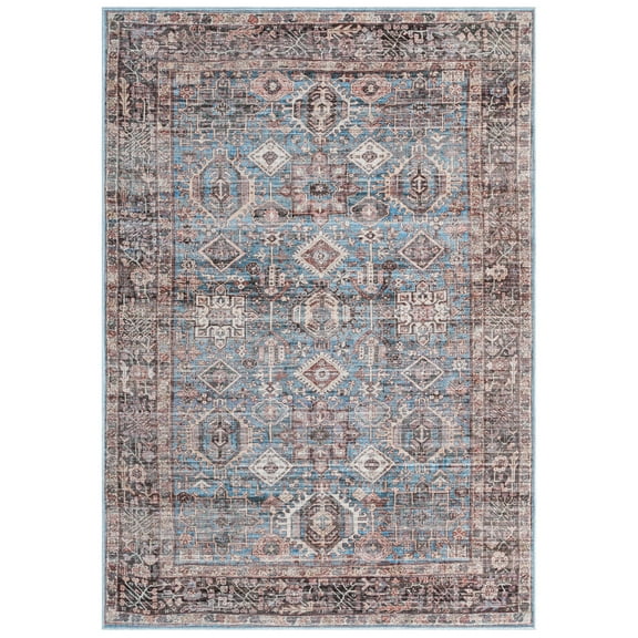 Everwash™ Callaghan Eve Southwestern Medallion Machine Washable Area Rug, Blue, 5'2"x7'2"