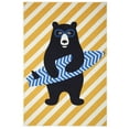 thumbnail image 1 of Everwash™ Imagine Surfer Bear Kids Machine Washable Area Rug, Gold/Blue, 3'x5', 1 of 8