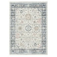 thumbnail image 1 of Everwash Treasure Lina Traditional Medallion Machine Washable Indoor Area Rug, Ivory/Blue, 6'6"x9'2", 1 of 10