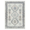 thumbnail image 1 of Everwash™ Treasure Saul Southwest Geometric Machine Washable Area Rug, Grey/Navy Blue, 6'6"x9'2", 1 of 9