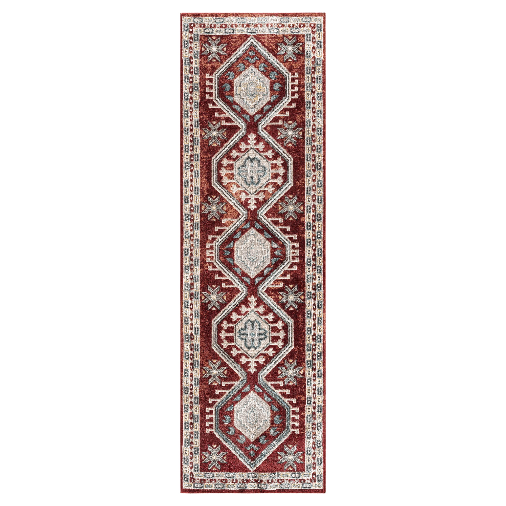 Everwash Treasure Saul Southwest Geometric Machine Washable Runner Area